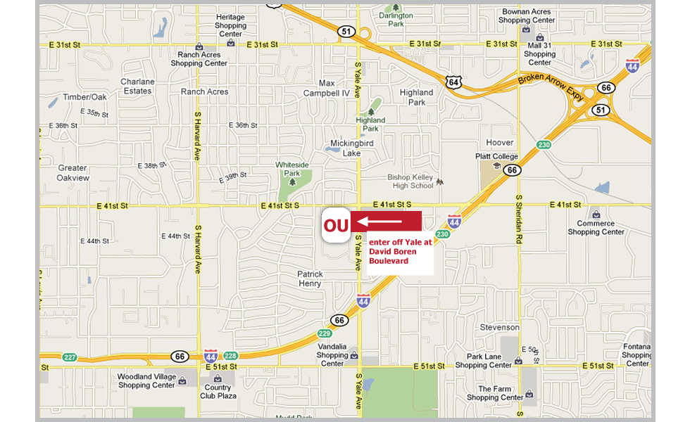 32 University Of Tulsa Campus Map - Maps Database Source
